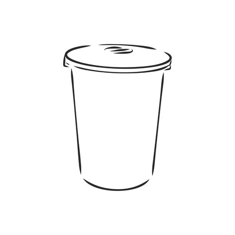 trash can vector sketch 11094781 Vector Art at Vecteezy