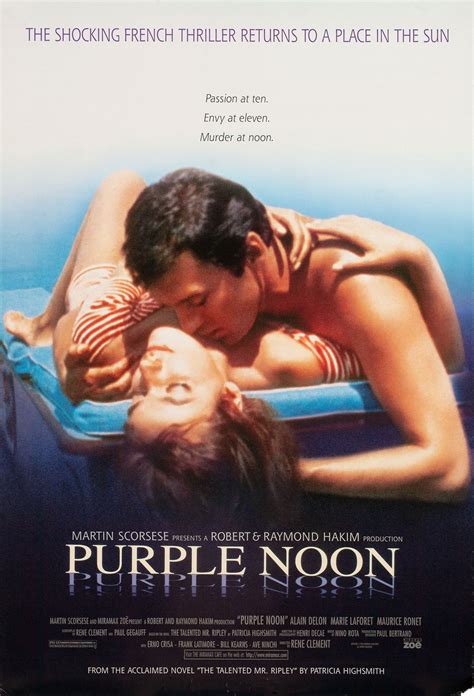 Purple Noon Original R1996 U.S. One Sheet Movie Poster - Posteritati Movie Poster Gallery