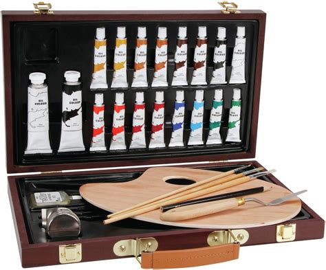 Darice Studio 71 Oil Painting Art Set with Wood Box, 27 Pieces - Walmart.com