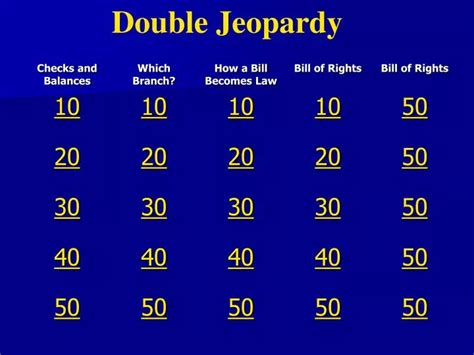 PPT - Double Jeopardy PowerPoint Presentation, free download - ID:1167159