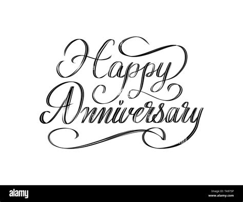 Happy Anniversary Calligraphy High Resolution Stock Photography and Images - Alamy