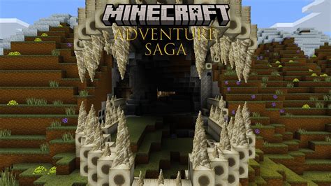 Building A Dragon Skull Cave Entrance - Minecraft Adventure Saga(1.18 ...