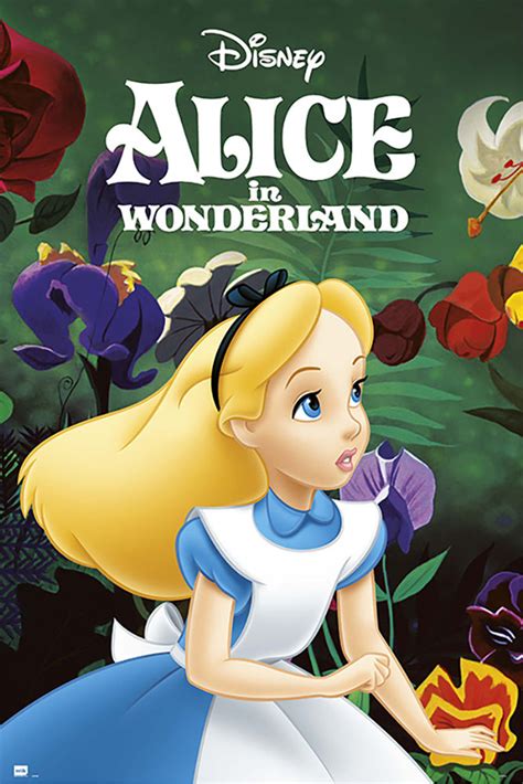 Alice in Wonderland 1951 Disney cartoon movie poster print #47 ...