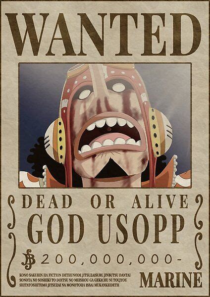 GOD USOPP wanted poster with hd quality | One piece logo, One piece cartoon, One piece theme