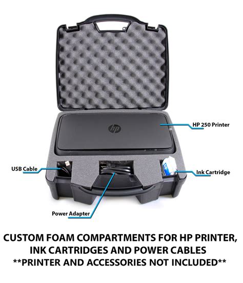 CASEMATIX Portable Printer Carry Case Compatible with HP Officejet 250 ...