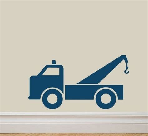 Tow Truck Vinyl Lettering Wall Decal Original by decomodwalls, $14.00 | Vinyl lettering, Wall ...