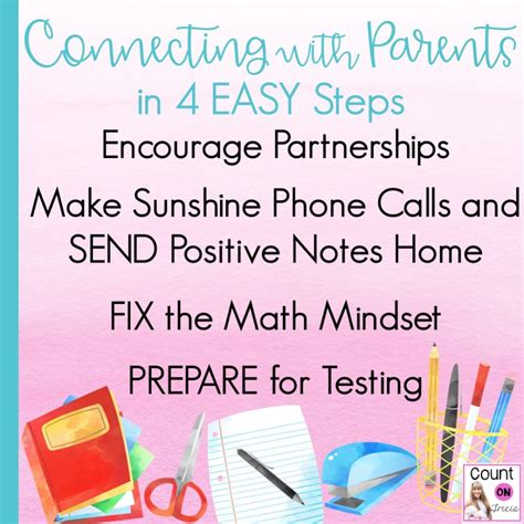 Connecting With Parents in 4 Easy Steps - Count on Tricia