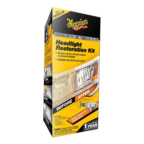 Meguiar's Heavy Duty Headlight Restoration Kit-MI01264 - The Home Depot