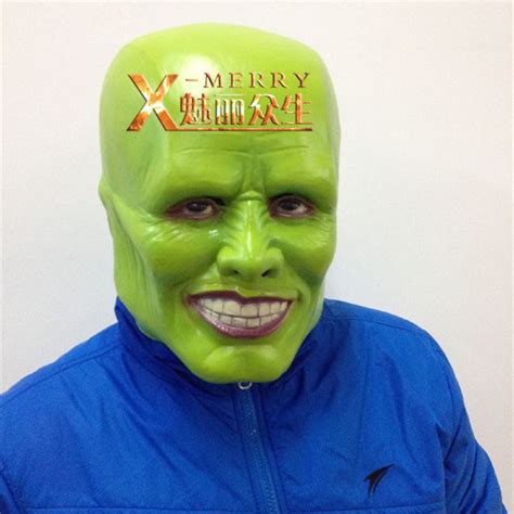 X-Merry Stag The Mask Jim Carrey Latex Mask - Halloween Costume Prop - Jim Carrey Mask and Mask ...