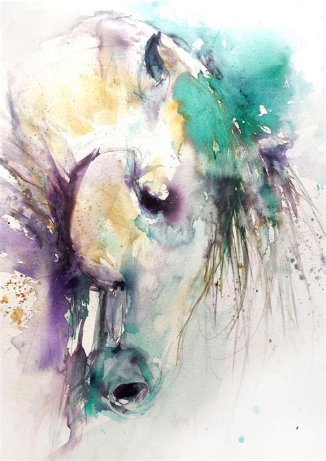 signed LIMITED EDITION PRINT from original HORSE watercolour painting