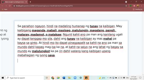 Talata tungkol sa kaibigan.Gumamit ng mga pang uri a iyong pangungusap at salanguhitan ang mga ...