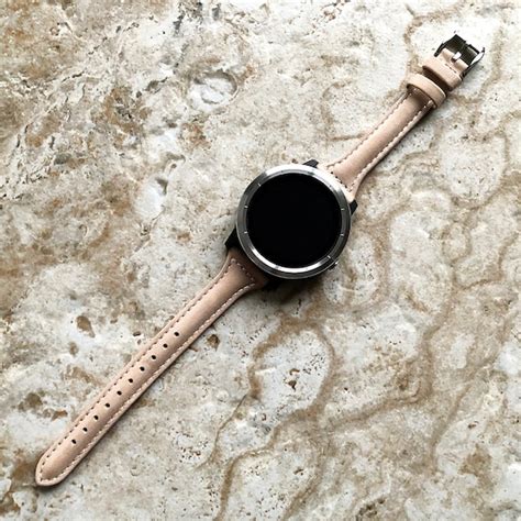 Garmin Beige Band for Venu Smartwatch Slim Leather Strap With | Etsy