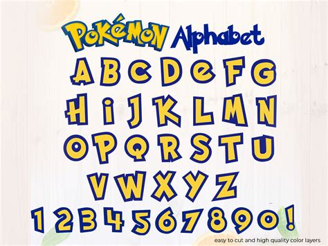 Pokemon Alphabet Svg Pokemon Font Dxf Pokemon Letter Pokemon | Porn Sex Picture