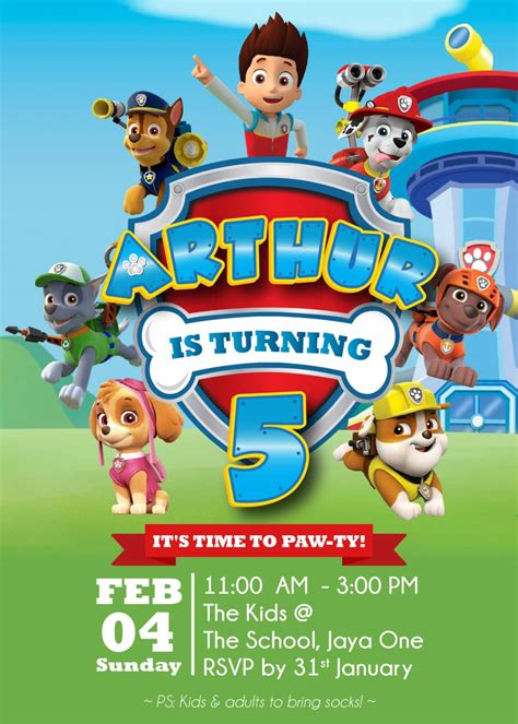 Paw Patrol Party Invitations Paw Patrol Party Invitations Paw Patrol | Images and Photos finder