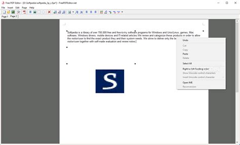 Free PDF Editor 1.3 - Download, Review, Screenshots