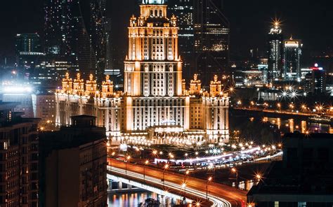 Moscow At Night Wallpapers - Wallpaper Cave