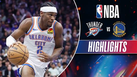 Watch Oklahoma City Thunder Vs Golden State Warriors - Highlights Video ...