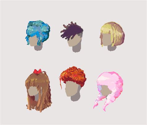 Hairstyles : r/PixelArt