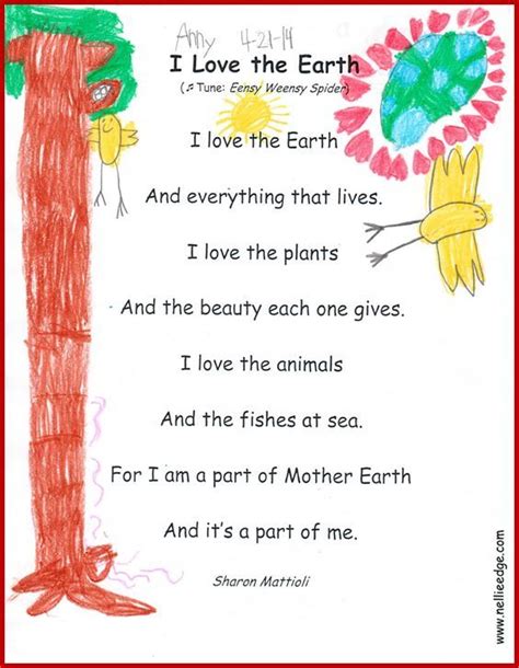 Image result for earth day children's songs | Earth day poems, Earth day song, Earth day activities