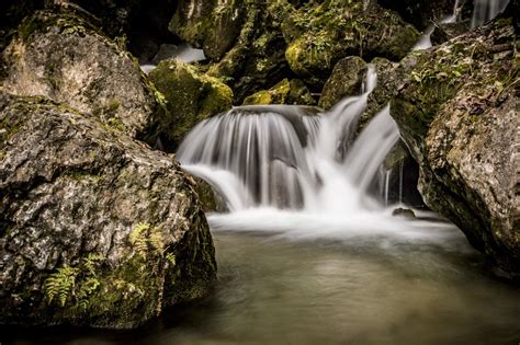 Free Images : landscape, tree, nature, forest, rock, waterfall, cold, river, clear, flow, splash ...