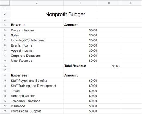 9 Best Free☝️ Google Sheets Nonprofit Budget Templates for 2023 ...