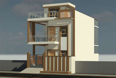 Perfect 3d house elevation design. Download this drawing Revit file ...