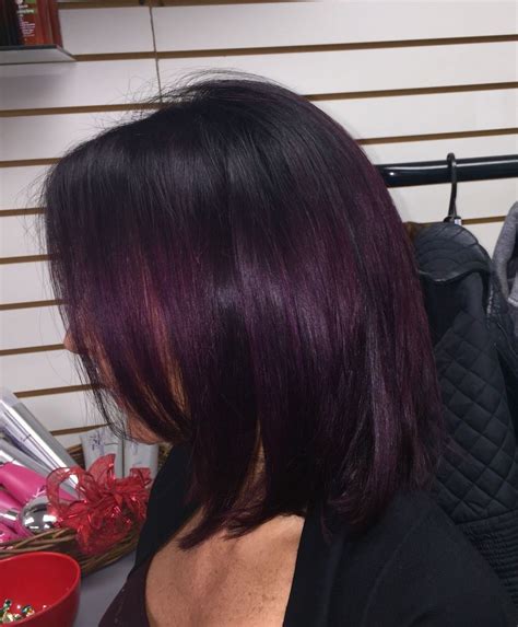 Pin by D Med on Hair | Eggplant colored hair, Violet hair, Plum hair