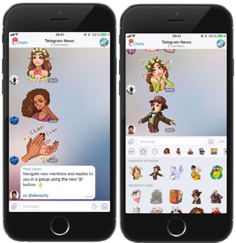 Telegram 4.3 brings better replies, improved stickers and new invitation system