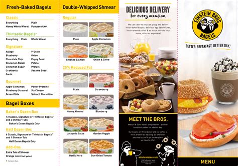 Einstein Bros Bagels Menu, Menu for Einstein Bros Bagels, Langhorne, Bucks County - Urbanspoon ...