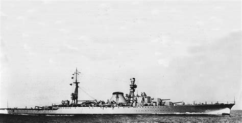 Argentinian Veinticinco de Mayo-class heavy cruiser ARA Almirante Brown ...