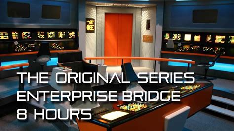 🎧 Star Trek: TOS Enterprise Bridge Background Ambience *8 Hours* w/ quiet conversations, calming ...