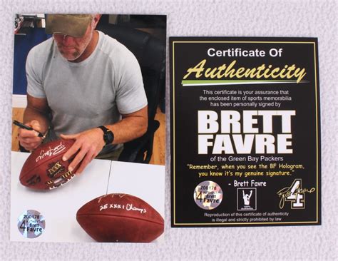 Brett Favre Signed Super Bowl XXXI NFL Official Game Ball Inscribed "SB ...