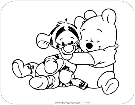 Tigger And Winnie The Pooh Coloring Pages