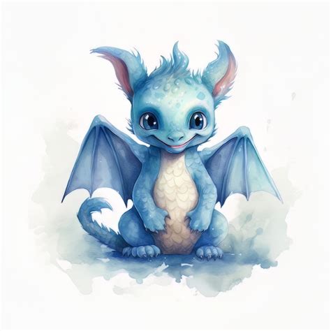 Premium AI Image | A blue dragon with wings that says'dragon'on it