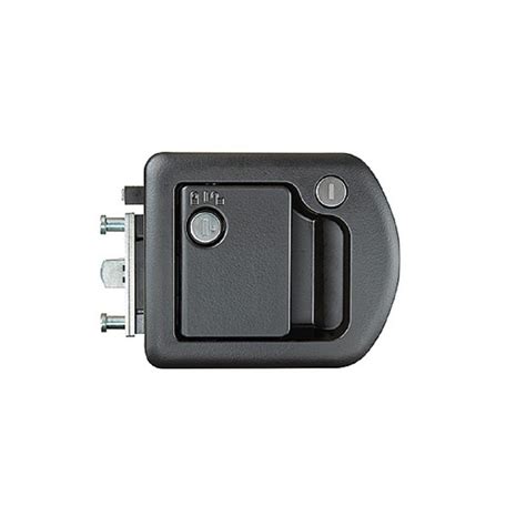 Rv Designer Motor Home Black RV Entrance Door Handle Hardware with Deadbolt-T507 - The Home Depot