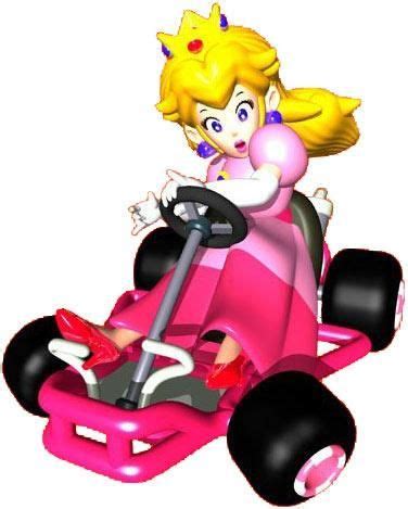 Peach takes a sharp corner with grim determination from the official artwork set for # ...