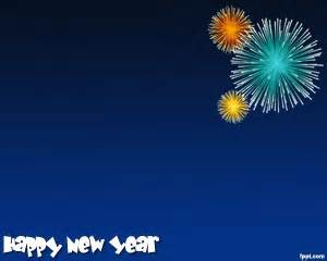 a happy new year card with fireworks