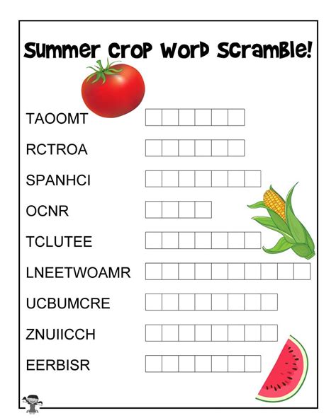 Fun Word Scramble Worksheets | 101 Activity