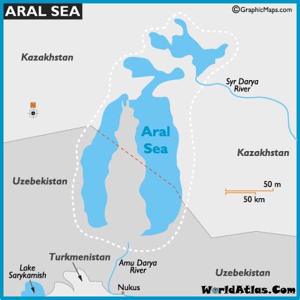 Aral Sea World Map – Map Vector