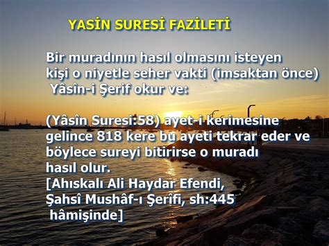 ŞİFA AYETLERİ VE DUALARI: Yasin Suresi fazileti (Muradının Hasıl Olması)