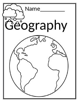 Cover page- Geography by Resources of all sorts | TpT