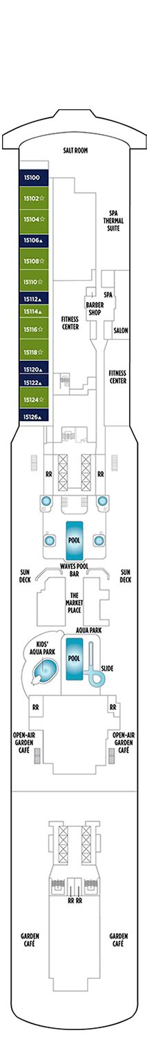 Norwegian Breakaway Deck plan & cabin plan