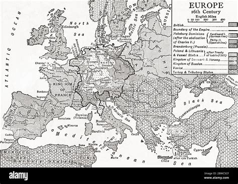 Map Of Europe 16Th Century - Europe Mountains Map