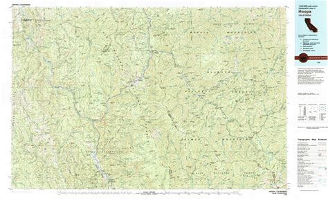 Hoopa, CA (1983, 100000-Scale) Map by United States Geological Survey | Avenza Maps