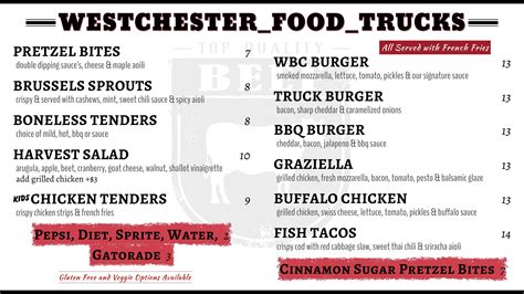 Menus — Westchester Food Trucks