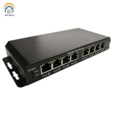 Gigabit Mode A &B PoE switch Gigabit Power Over Ethernet Switch with 7 PoE output PoE Extender ...