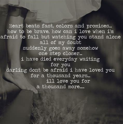 A lyric pic of 'A Thousand Years' by Christina Perri | Great song ...