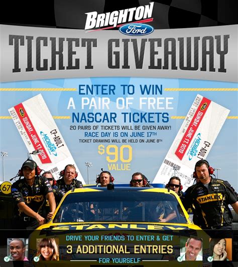 Win 1 of 20 Pairs of Tickets to the #NASCAR Race at MIS on June 17th! Enter today, the Drawing ...