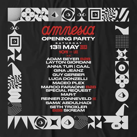 AMNESIA UNVEIL ICONIC OPENING PARTY LINE UP - Techno Mood