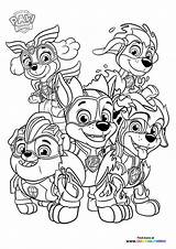 Paw Patrol Characters  Coloring Pages For Kids sketch template